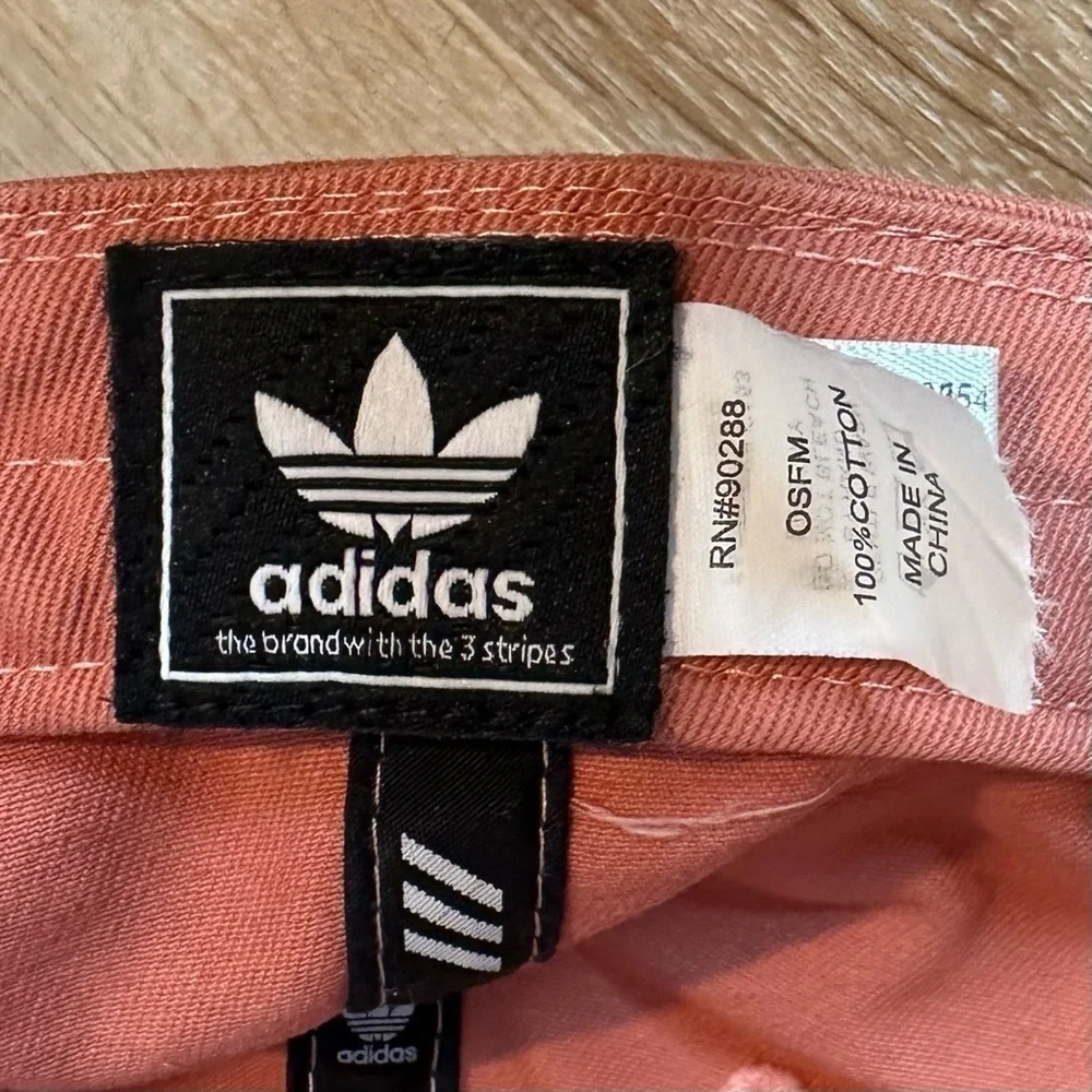 NWOT Adidas Women's Coral Embroidered Adjustable Baseball Cap Hat